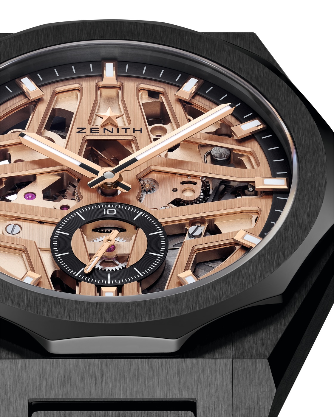 ZENITH デファイ スカイライン スケルトン - 41.00mm, ブラックセラミック