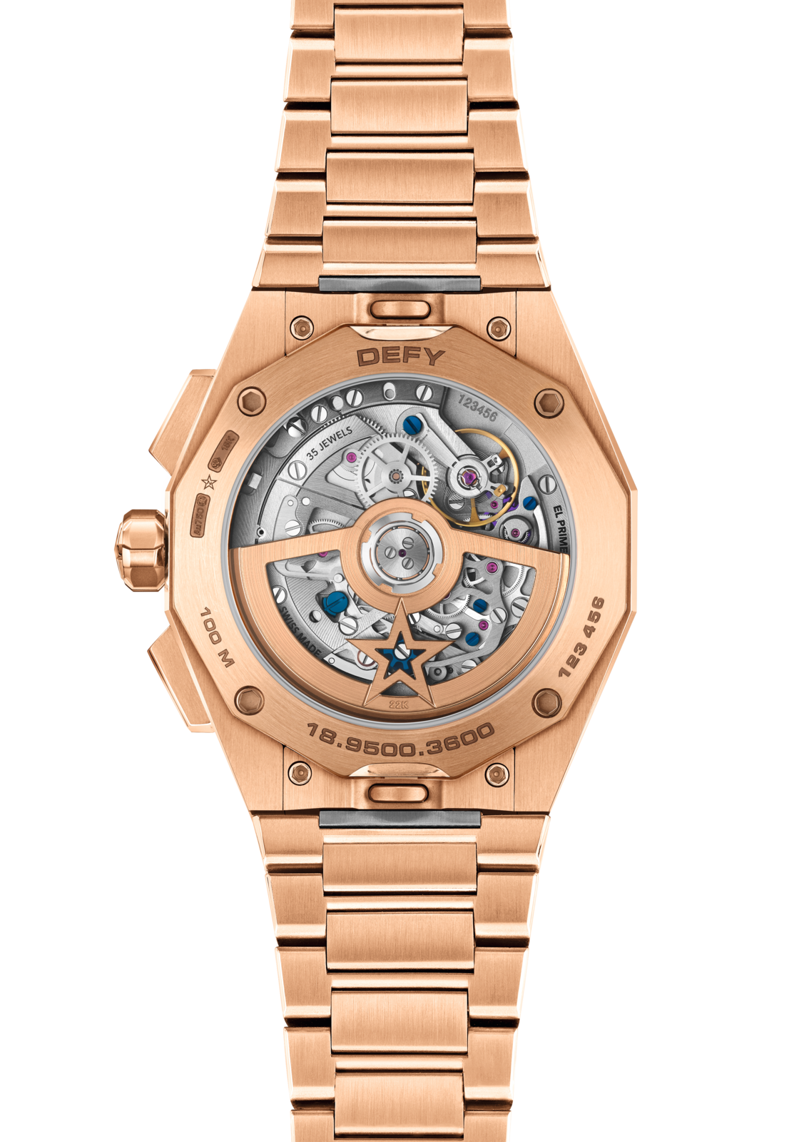 ZENITH デファイ スカイライン クロノグラフ - 42.00mm, 18K ローズ