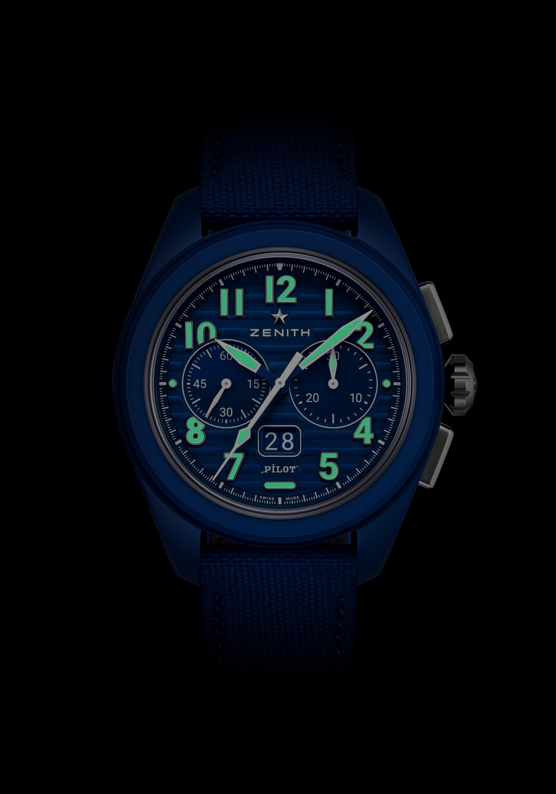 ZENITH パイロット ビッグデイト フライバック 160th