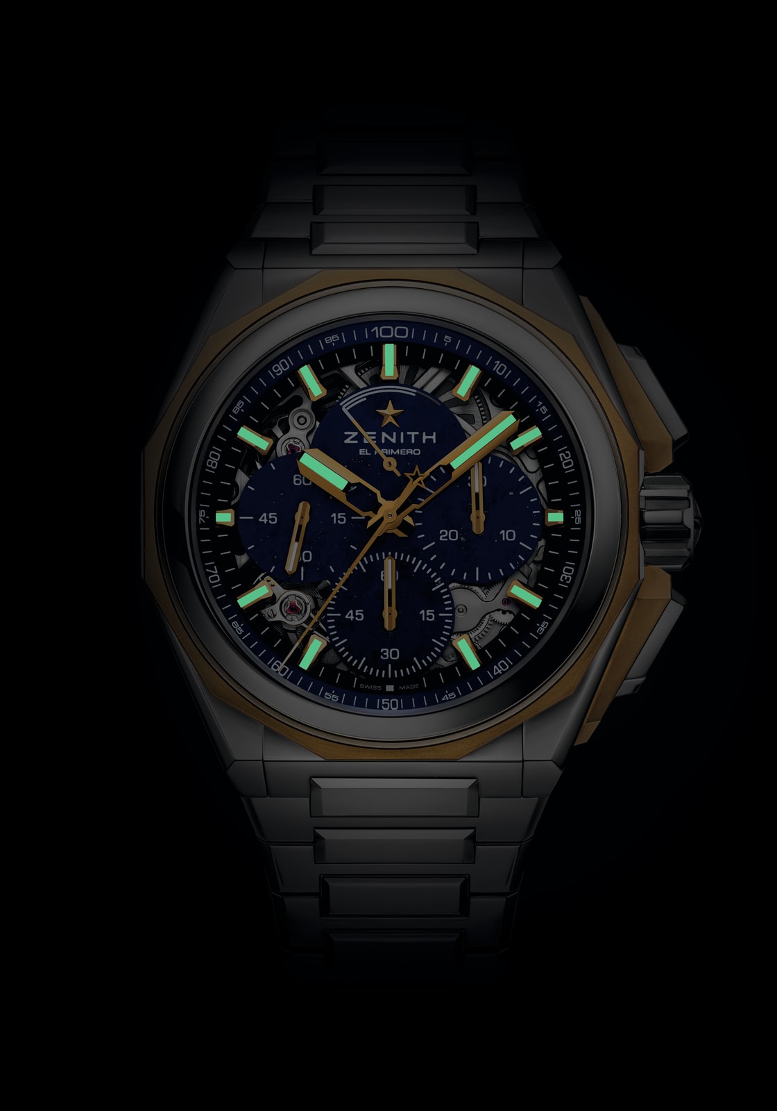 ZENITH DEFY EXTREME LAPIS LAZULI - 45.00mm, 18-ct microblasted