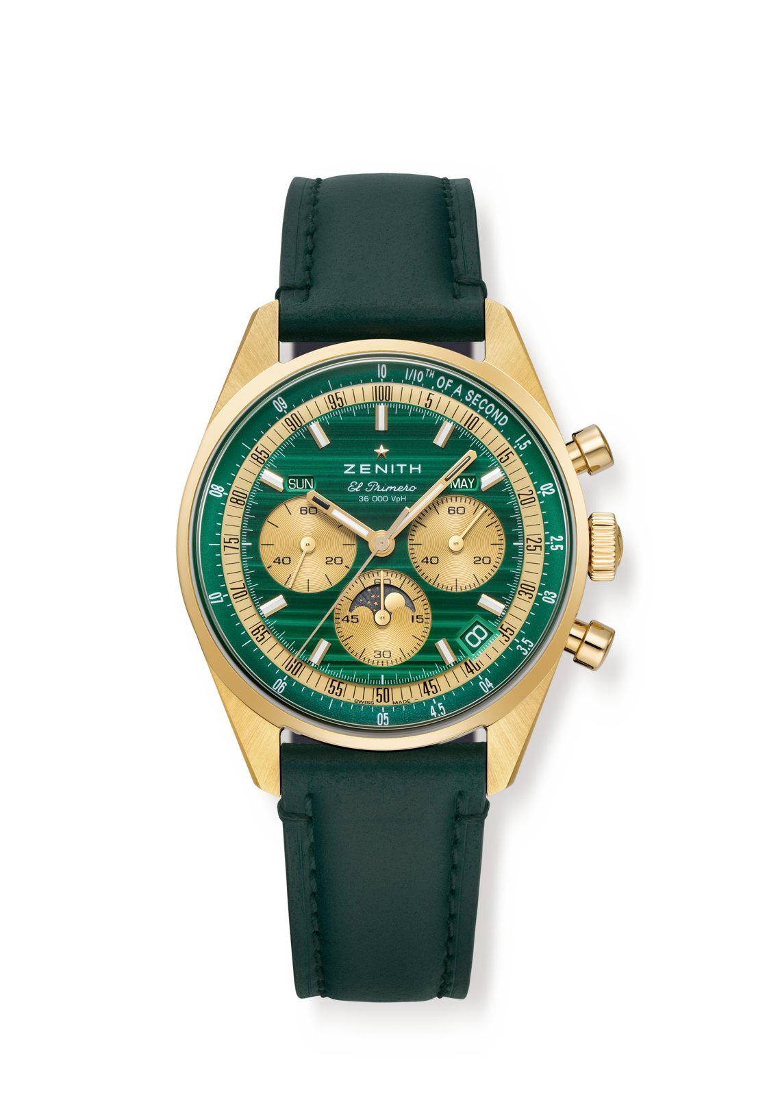 クロノマスター オリジナル トリプルカレンダー マラカイト