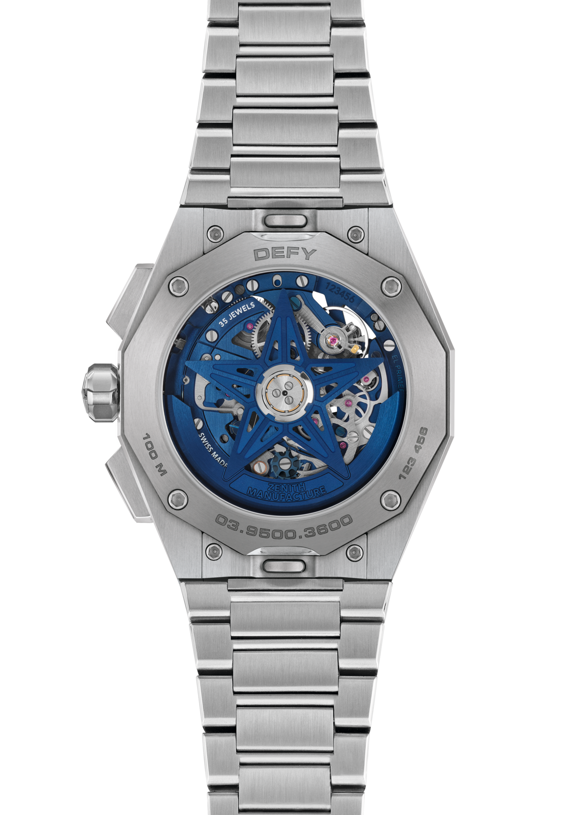   クロノグラフ時計 ZENITH デファイ スカイライン クロノグラフ スケルトン - 42.00