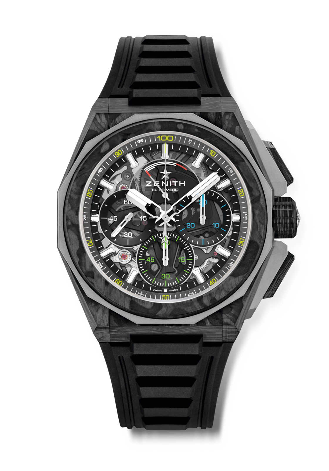 DEFY Extreme Carbon automatic high frequency 1 100th of a second chronograph in carbon fibre and titanium ZENITH