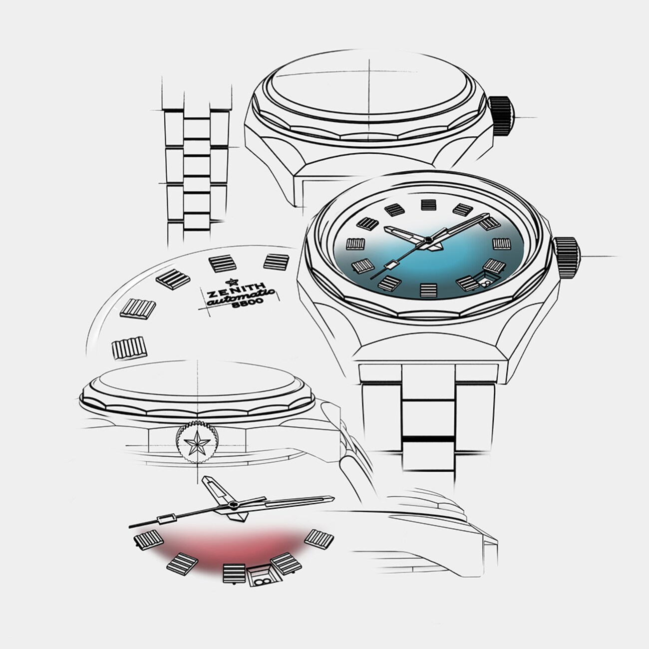 ZENITH DEFY Revival A3690 Boutique Edition automatic watch in steel ...