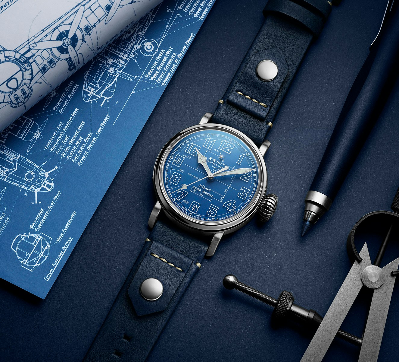 Pilot Type 20 Blueprint – Zenith Uhren