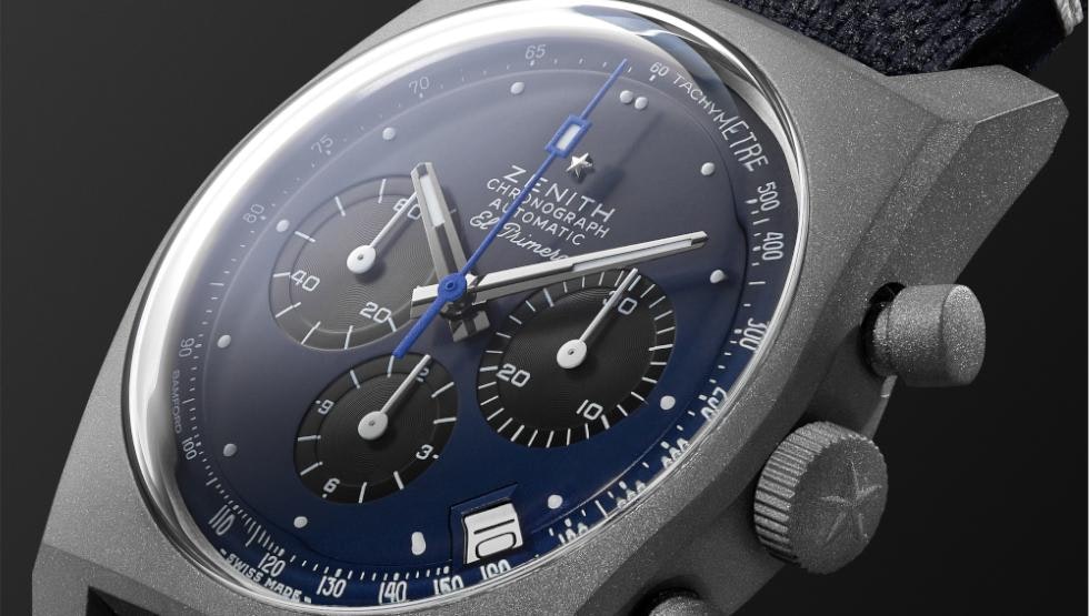 MR PORTER collaborates with ZENITH and Bamford Watch Department on a second exclusive: The El Primero Revival A384 Edge of Space Limited Edition