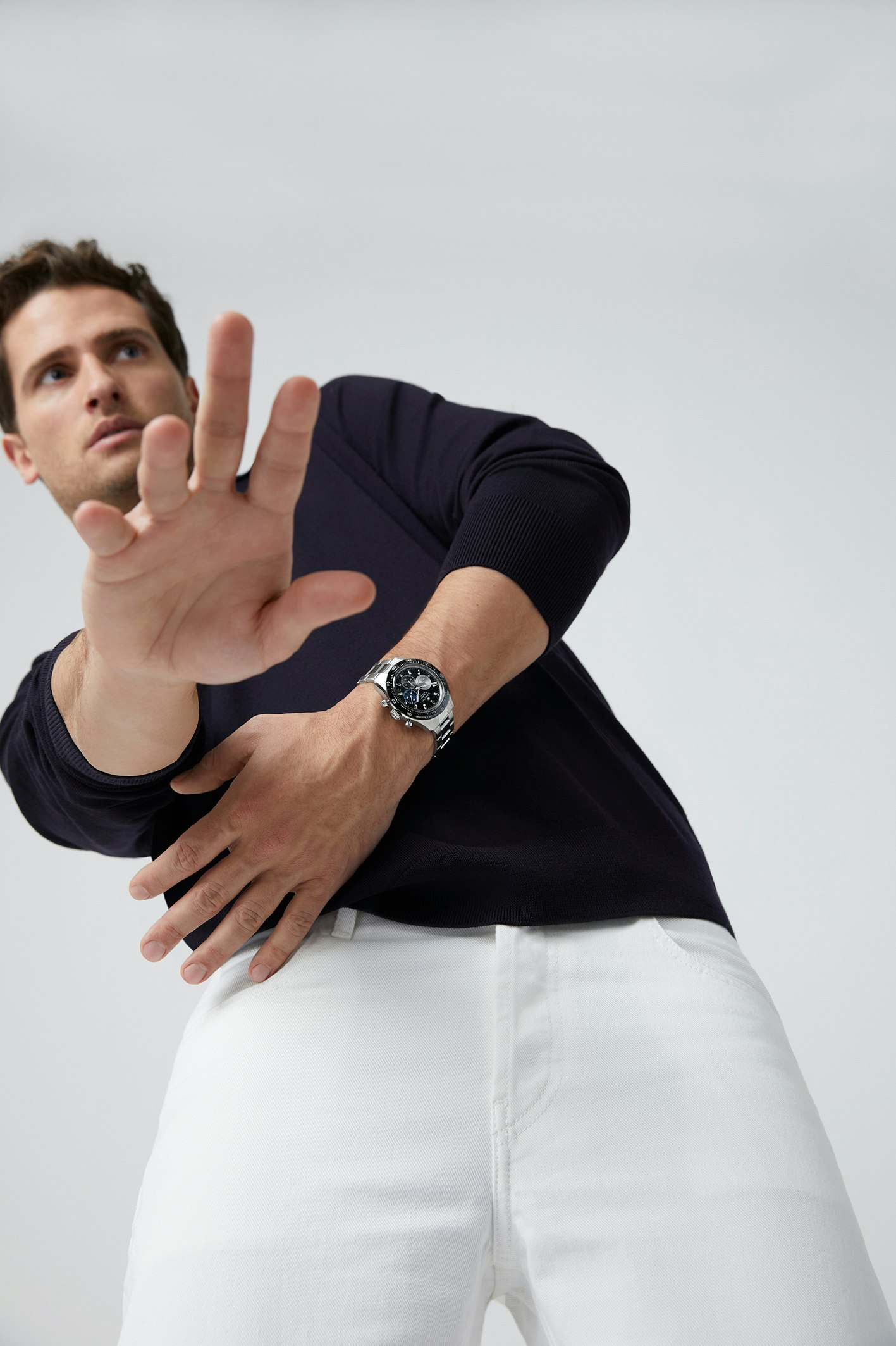CHRONOMASTER Sport 1/10th of a second El Primero chronograph in steel with black dial and steel bracelet - ZENITH Watches