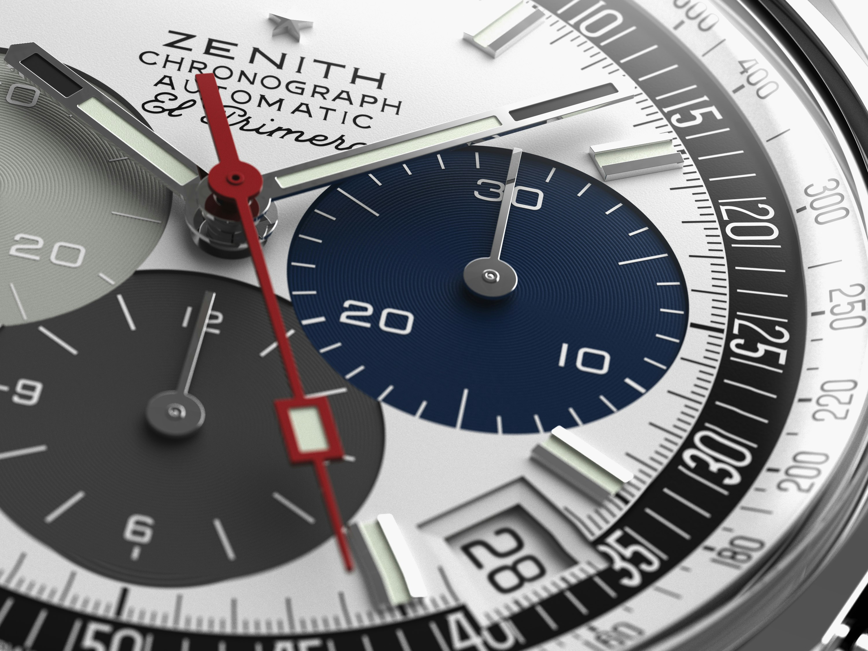 The Zenith tri-color chronograph